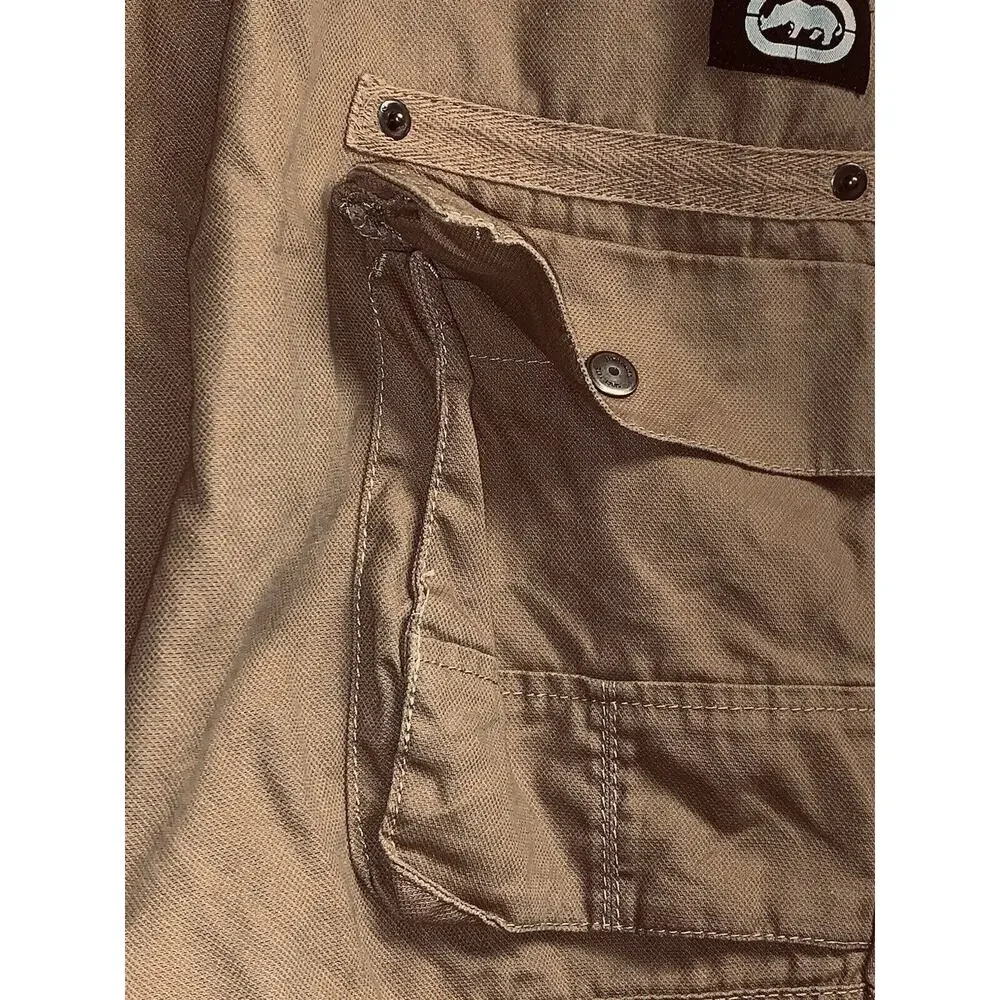 Ecko Unltd Shorts Mens 38 Tan Cargo Safari Hiking Lightweight Casual 38 EUC